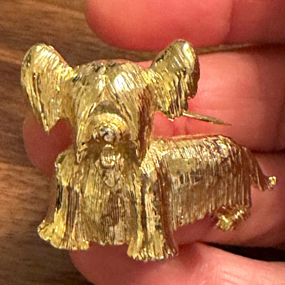 VINTAGE Sphinx Boucher Numbered Skye Terrier Dog Pin Brooch 20059